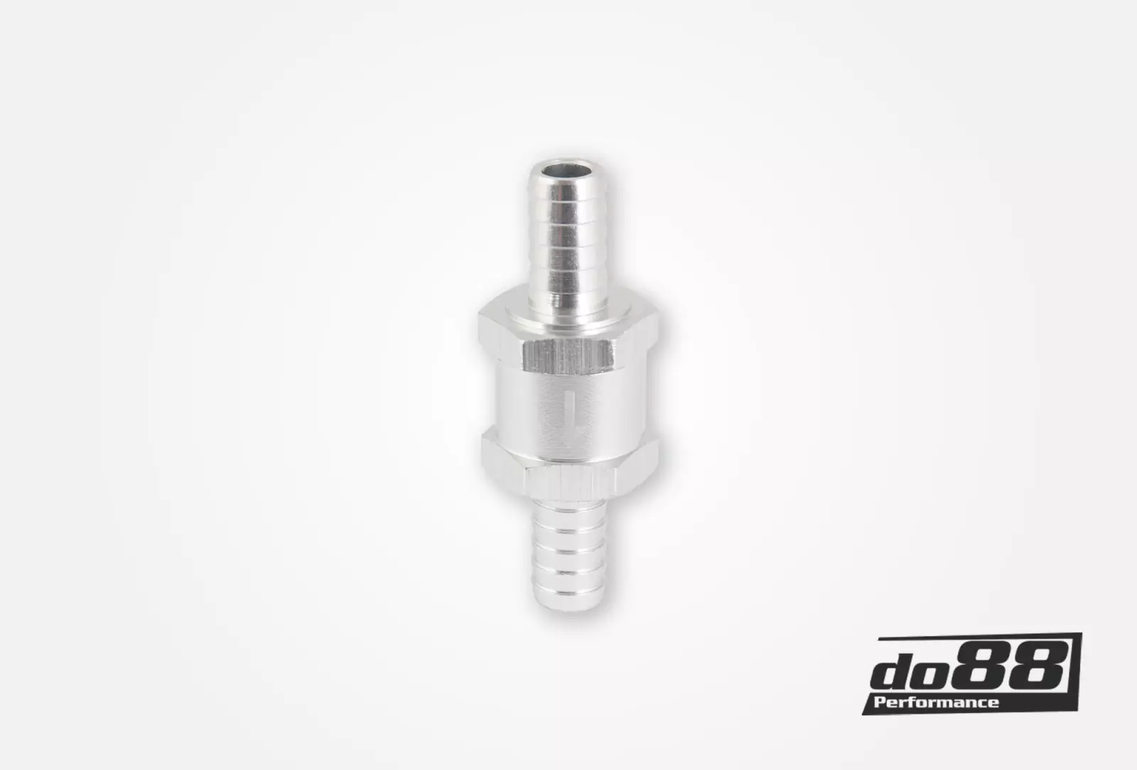 One way non return valve for 6/8/10/12mm hose, Aluminium