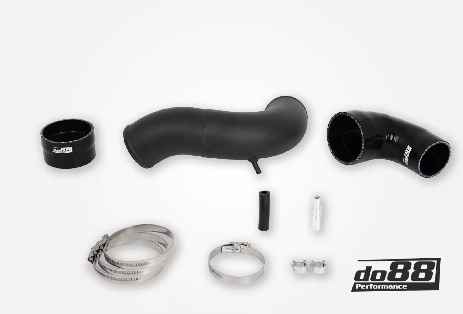 SAAB 9-5 2.0t 2010-2011 Inlet pipe with Black/Blue hoses