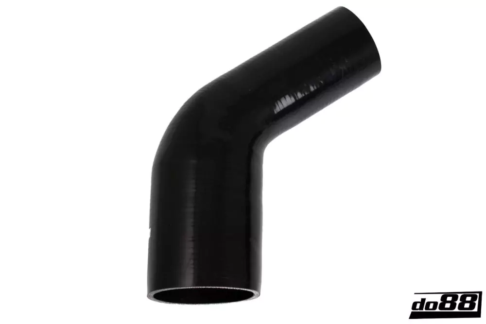 Silicone Hose Black/Red/Blue 25/45/60/90/135 degree - reducer