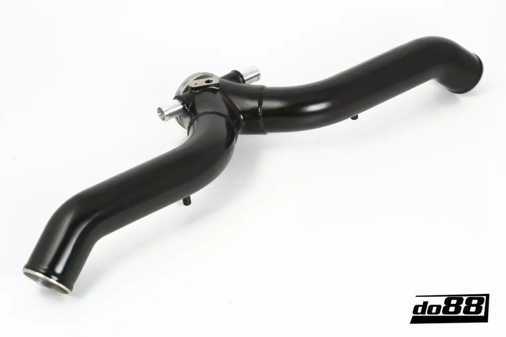 Porsche 997.2 Turbo 2010- Y-Pipe, Black/Silver for OEM/do88 IC