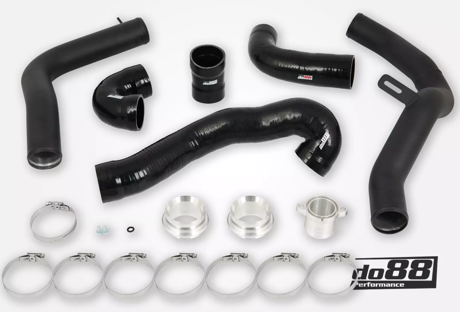 SAAB 9-5 2.0t 2010-2011 Pressure pipes with Black/Blue hoses