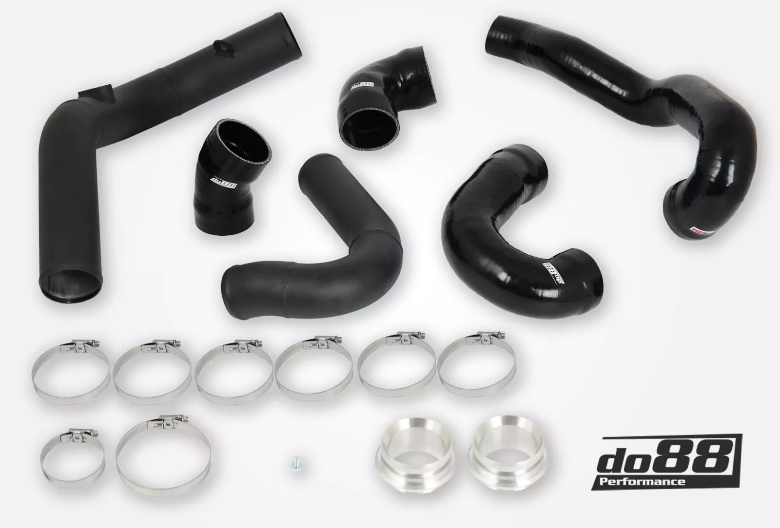 SAAB 9-5 2.8t V6 2010-2011 Pressure pipes with Black/Blue hoses