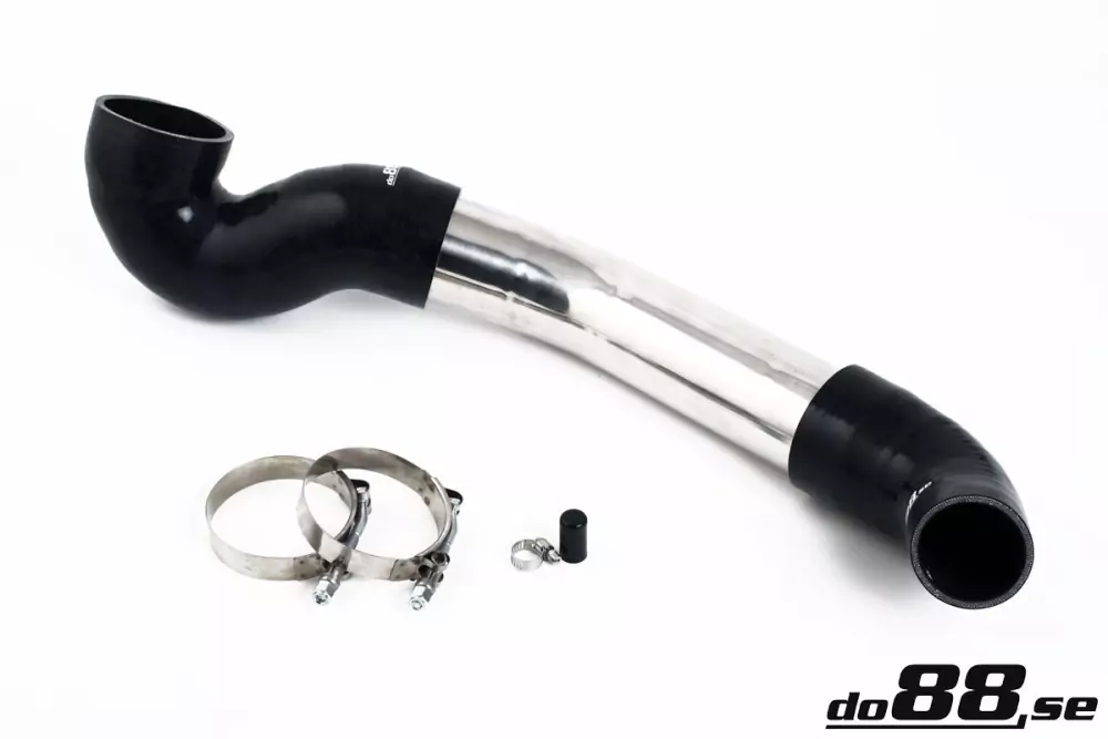Volvo S60R V70R 04-07 Lower Intercooler pipe, Black/Red/Blue