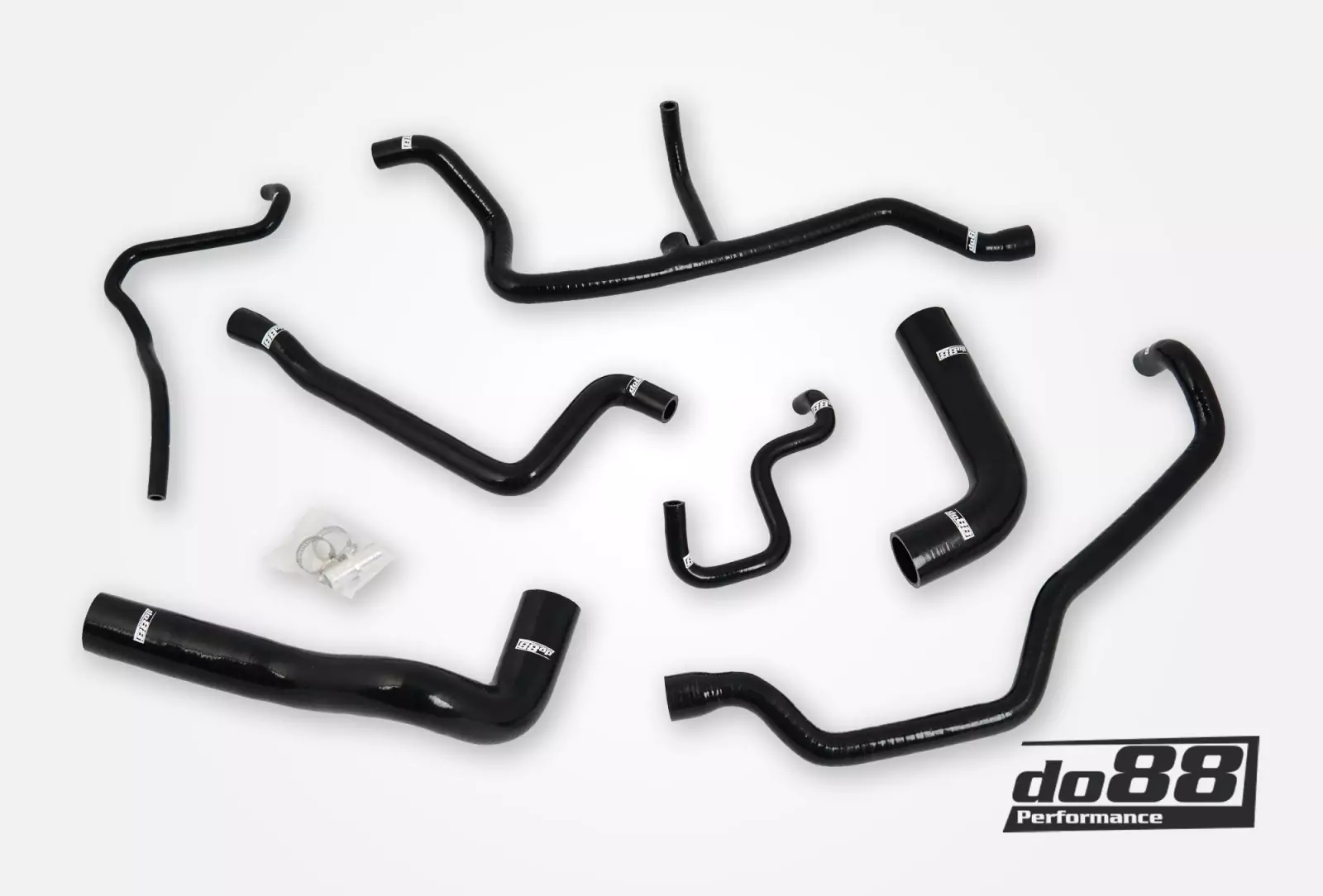 BMW 525i 525ix E34 Coolant hoses Black/Blue