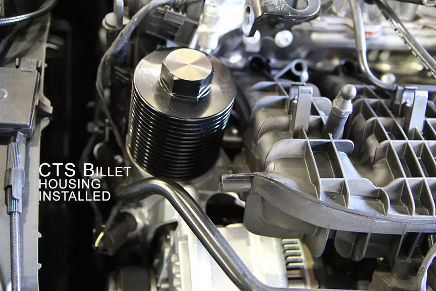 CTS B-Cool Billet MQB Oil Filter Housing - Image 4