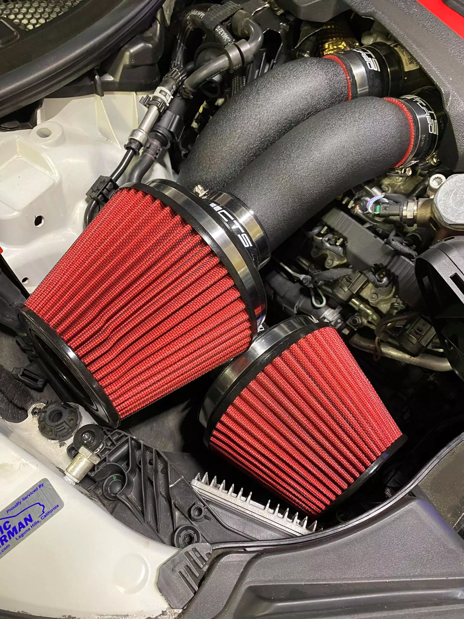 CTS Turbo C7 S6/S7/RS6/RS7 Dual 3" Intake Kit With 6" Velocity Stack - Image 4