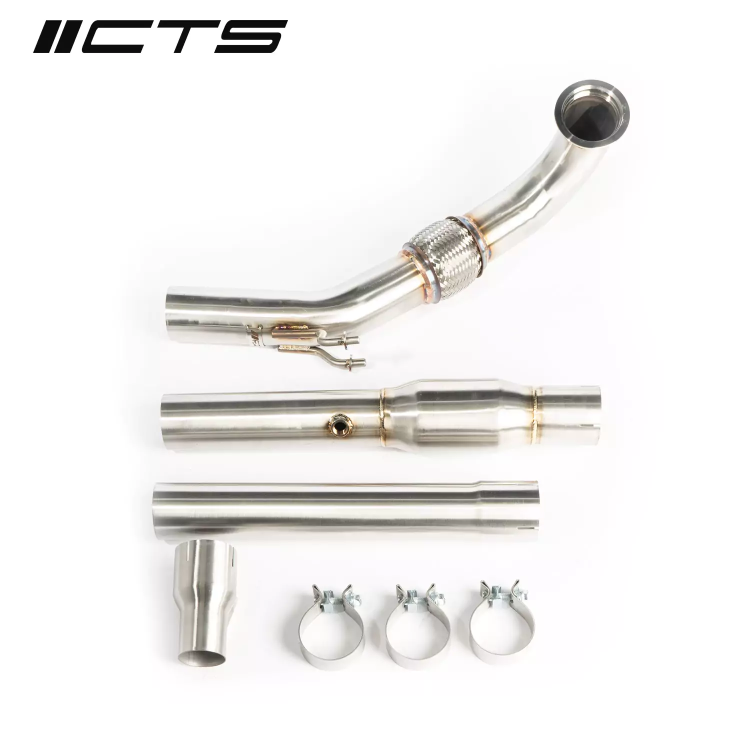 CTS Turbo Gen3 1.8T/2.0T TSI Downpipe With High-Flow Cat