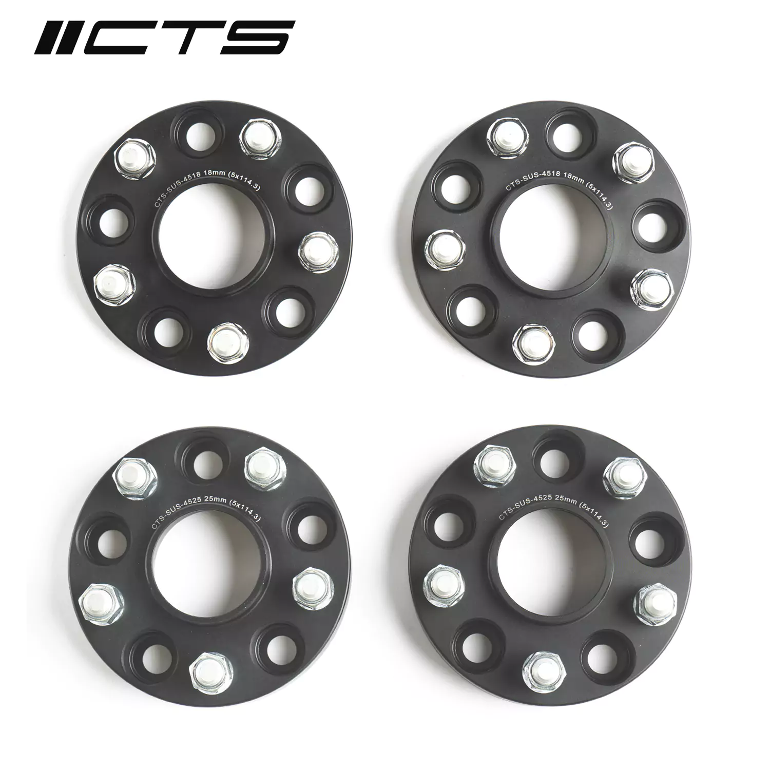 CTS Turbo Tesla Model 3/Model Y Hubcentric Wheel Spacers Flush Kit 18mm Front/25mm Rear