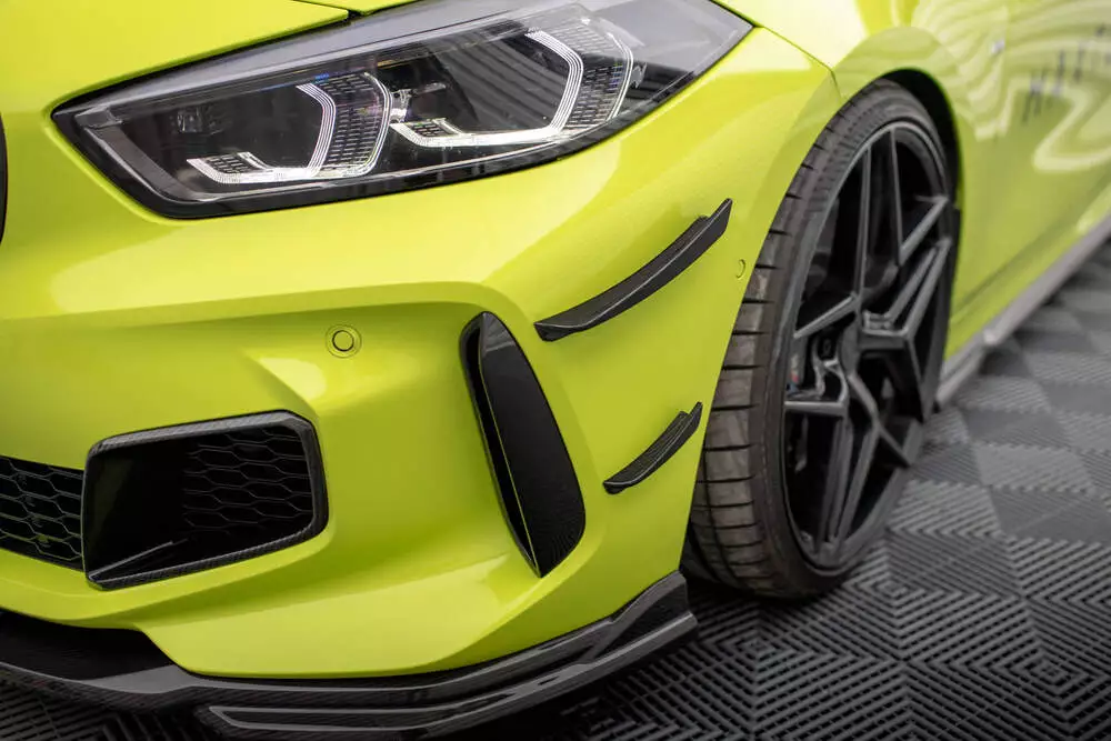 Carbon Fiber Front Bumper Wings (Canards) Prepreg Bmw 1 M-pack / M135i / 128ti F40