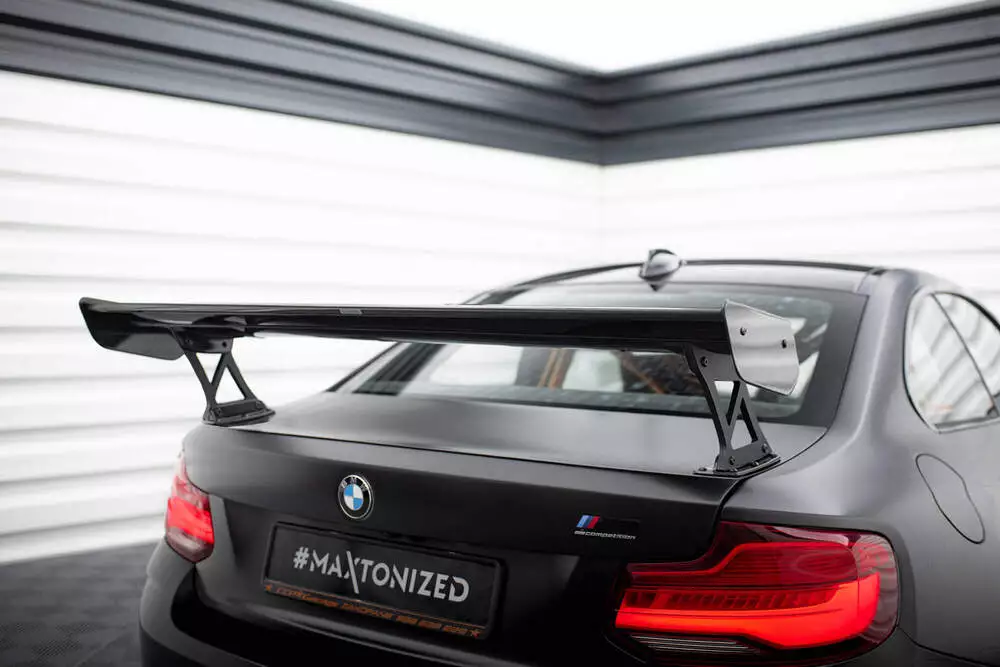 Carbon Spoiler With External Brackets Uprights Bmw M2 F87 / 2 / 2 M-pack F22 - Image 2
