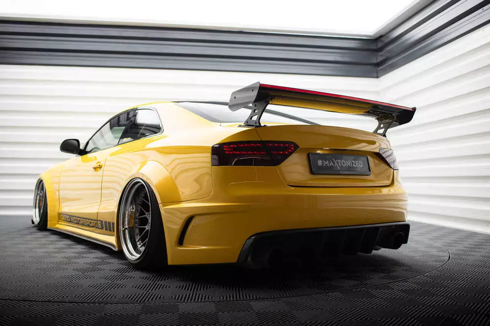 Carbon Spoiler With External Brackets Uprights + Led Audi A5 Coupe 8t - Image 11