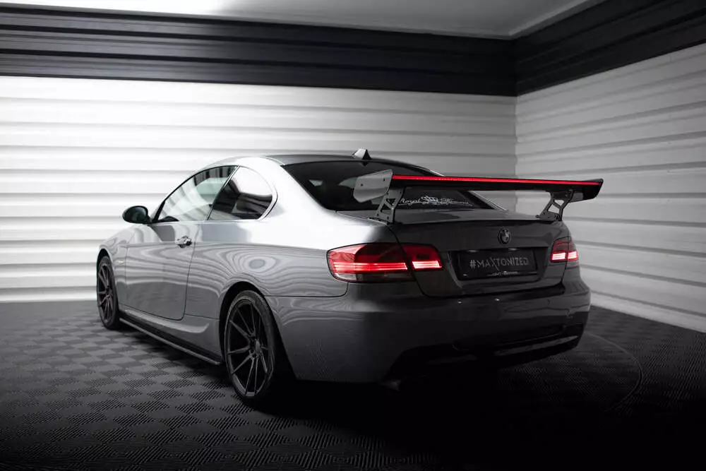 Carbon Spoiler With External Brackets Uprights + Led Bmw 3 / M3 Coupe E92 - Image 3