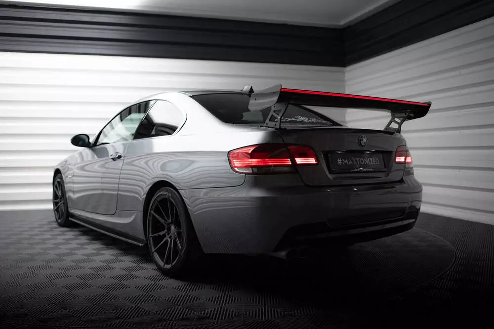 Carbon Spoiler With External Brackets Uprights + Led Bmw 3 / M3 Coupe E92 - Image 4