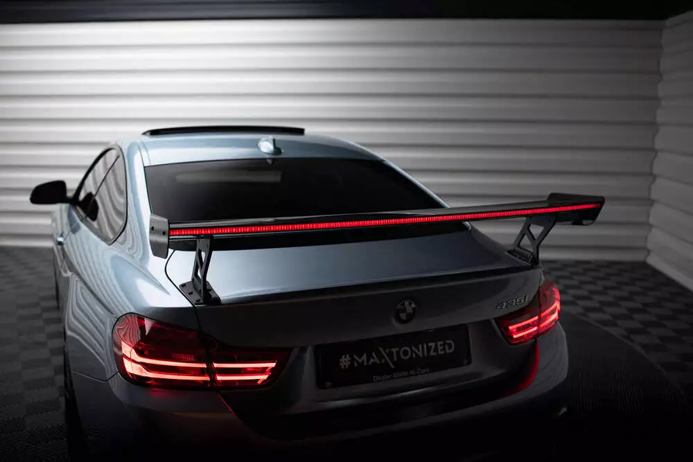 Carbon Spoiler With External Brackets Uprights + Led Bmw 4 F32 / 4 F32 M-pack Coupe