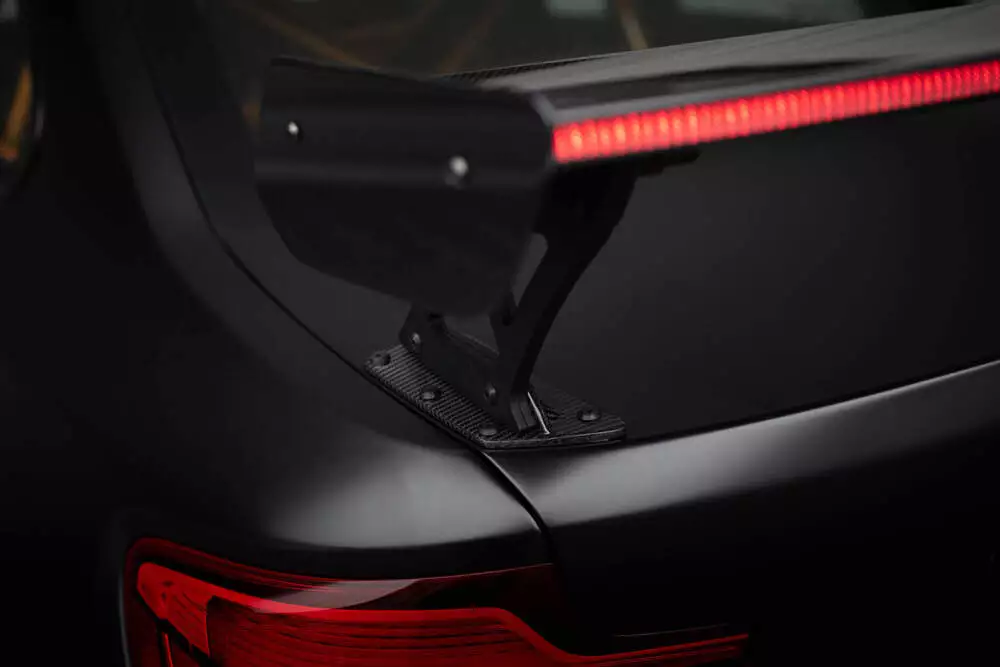 Carbon Spoiler With External Brackets Uprights + Led Bmw M2 F87 / 2 / 2 M-pack F22 - Image 12