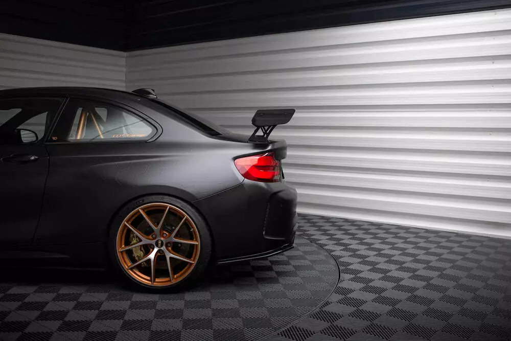 Carbon Spoiler With External Brackets Uprights + Led Bmw M2 F87 / 2 / 2 M-pack F22 - Image 15