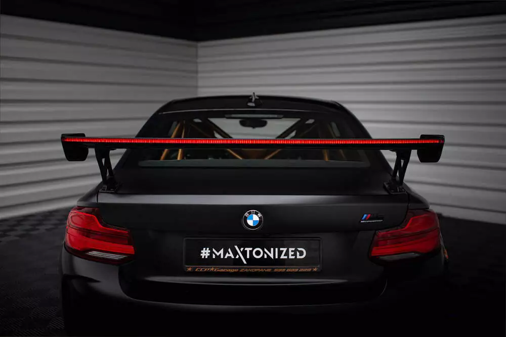 Carbon Spoiler With External Brackets Uprights + Led Bmw M2 F87 / 2 / 2 M-pack F22 - Image 18