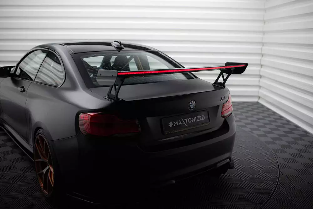 Carbon Spoiler With External Brackets Uprights + Led Bmw M2 F87 / 2 / 2 M-pack F22 - Image 5