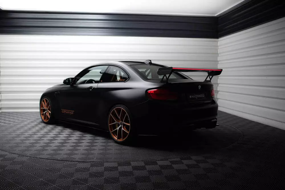 Carbon Spoiler With External Brackets Uprights + Led Bmw M2 F87 / 2 / 2 M-pack F22 - Image 9