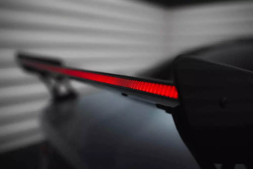 Carbon Spoiler With External Brackets Uprights + Led Bmw M3 G80 / M340i G20 / 3 M-pack G20 / 3 Standard G20 - Image 3