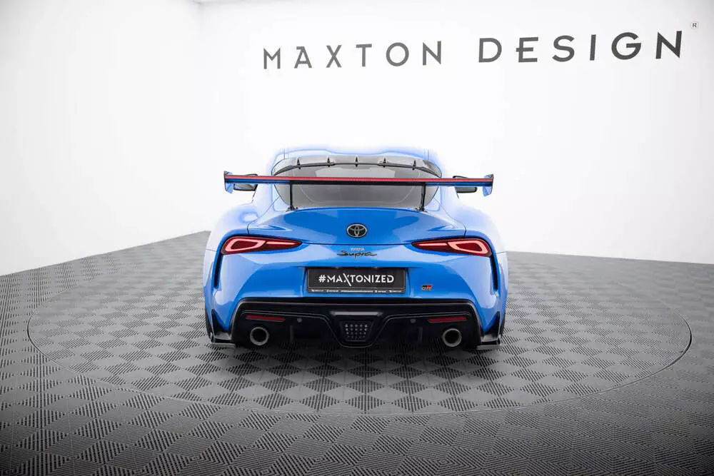 Carbon Spoiler With External Brackets Uprights + Led Toyota Supra Mk5 - Image 10