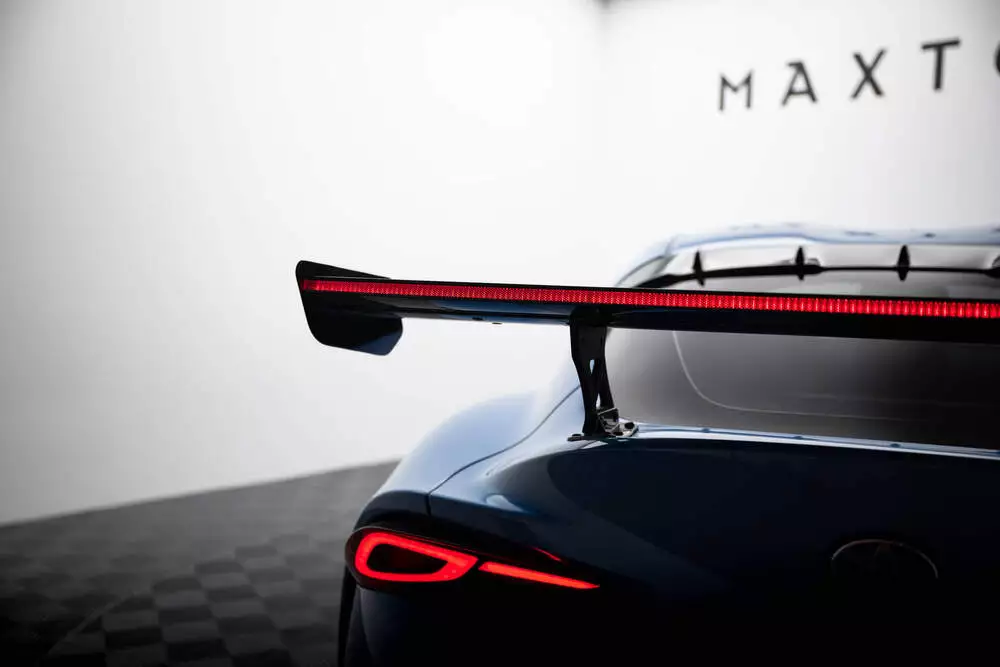 Carbon Spoiler With External Brackets Uprights + Led Toyota Supra Mk5 - Image 4