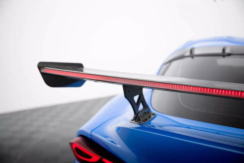 Carbon Spoiler With External Brackets Uprights + Led Toyota Supra Mk5 - Image 5