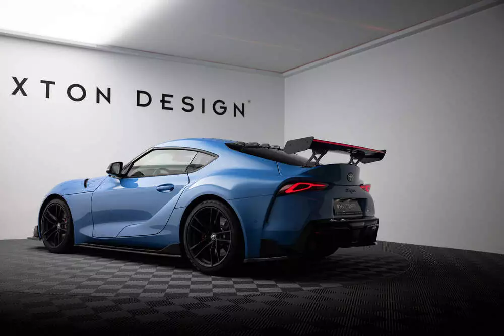 Carbon Spoiler With External Brackets Uprights + Led Toyota Supra Mk5 - Image 9