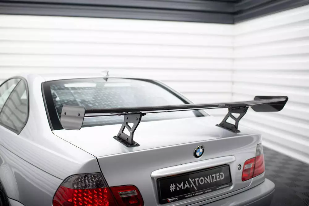 Carbon Spoiler With Internal Brackets Uprights Bmw 3 Coupe E46