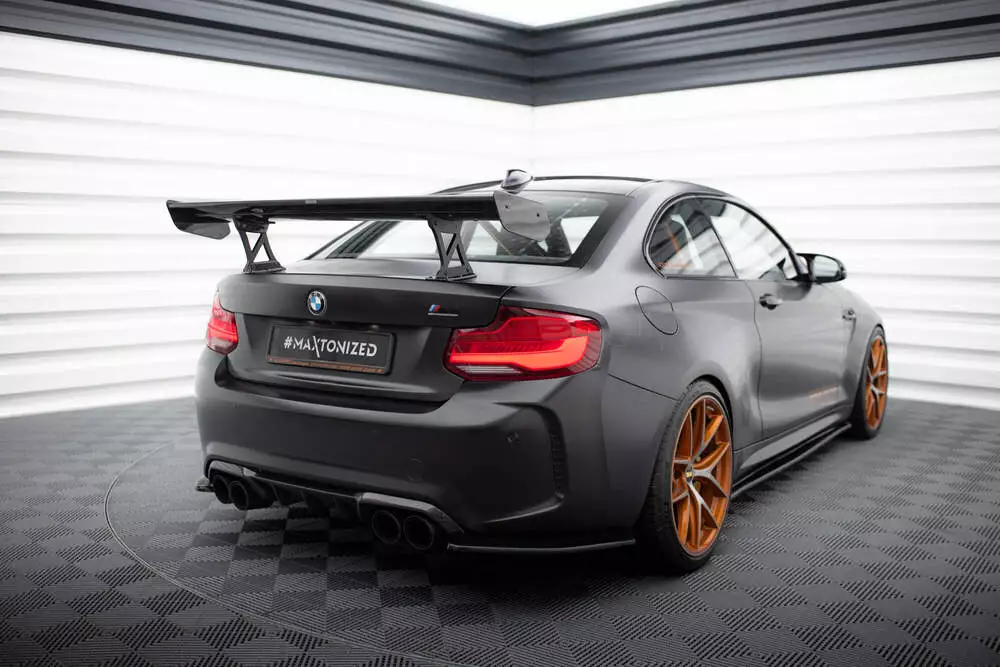 Carbon Spoiler With Internal Brackets Uprights Bmw M2 F87 / 2 / 2 M-pack F22 - Image 3