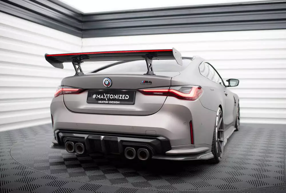 Carbon Spoiler With Internal Brackets Uprights + Led Bmw M4 G82 / G82 Facelift / M440i / 4 M-pack G22 / G22 Facelift - Image 5
