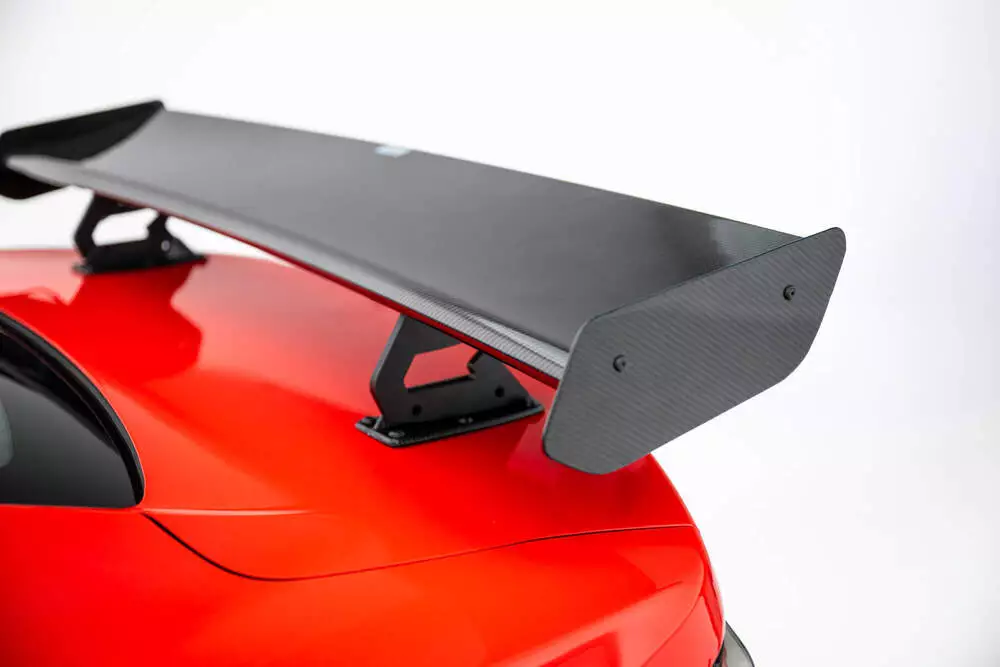 Carbon Spoiler With Internal Brackets Uprights + Led Chevrolet Camaro Ss Mk6 Facelift - Image 6