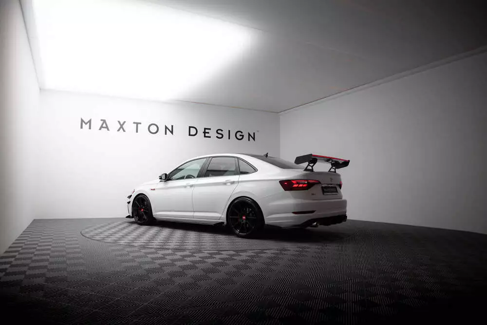 Carbon Spoiler With Internal Brackets Uprights + Led Volkswagen Jetta Gli Mk7 - Image 5