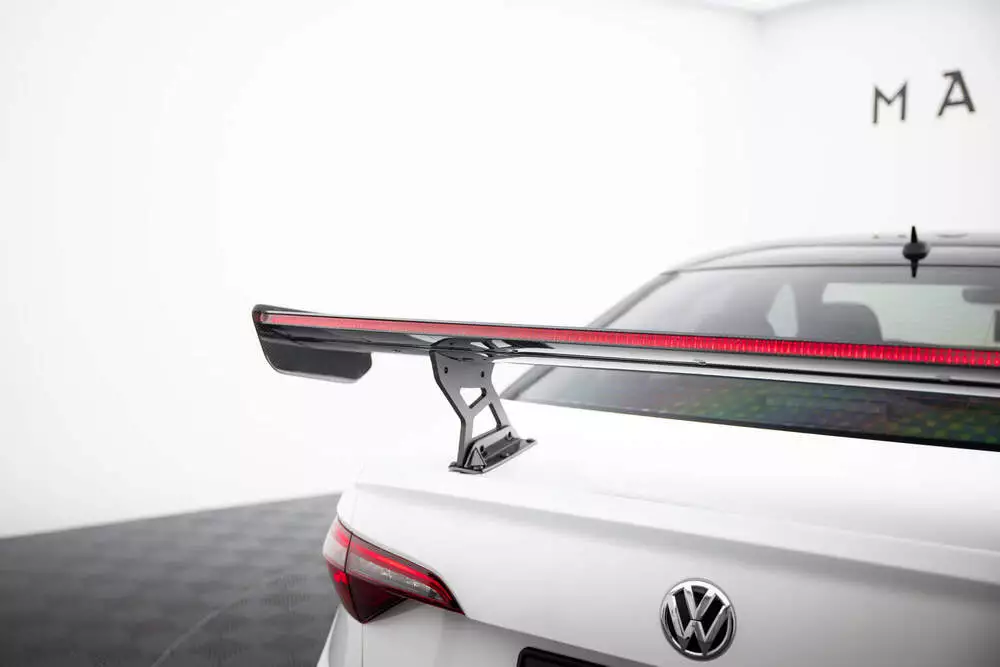 Carbon Spoiler With Internal Brackets Uprights + Led Volkswagen Jetta Gli Mk7 - Image 8