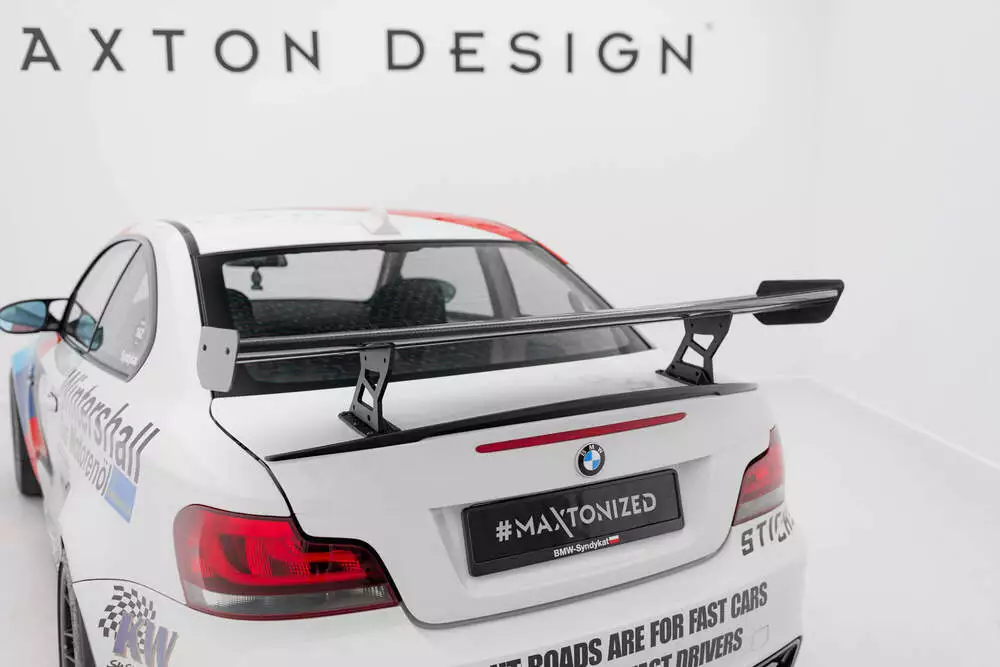 Carbon Spoiler With Internal Brackets Uprights V.2 Bmw 1 M E82