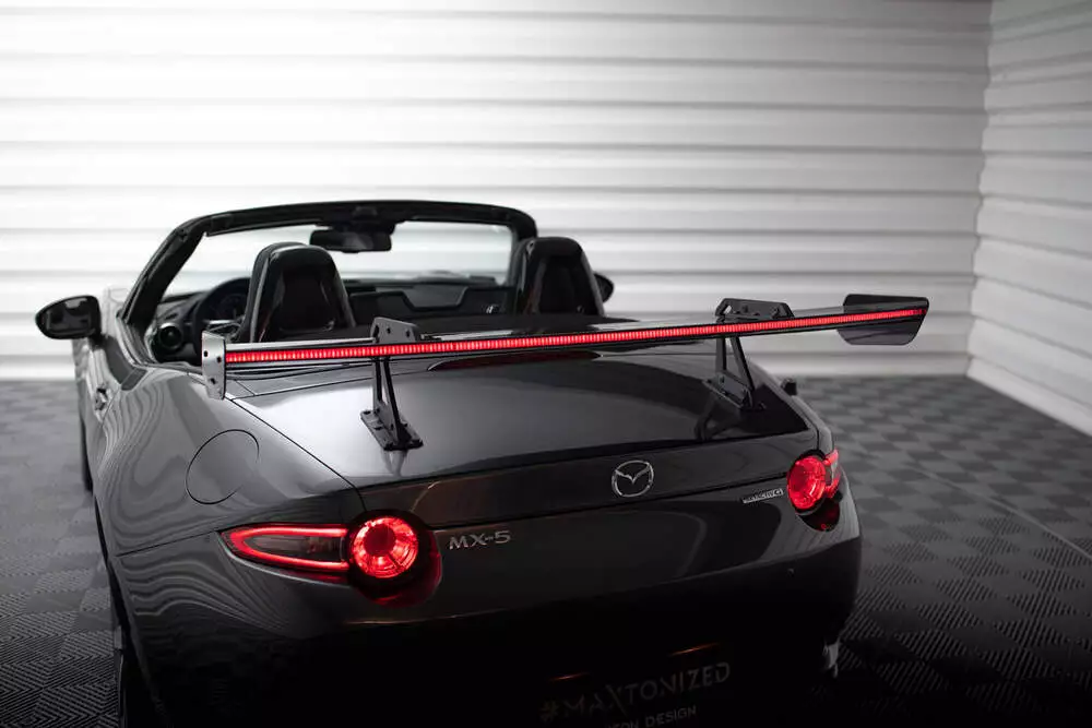 Carbon Spoiler With Upper Swan Mounting + Led Mazda Mx-5 Nd (Mk4)