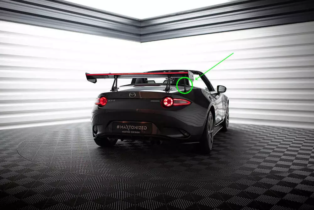 Carbon Spoiler With Upper Swan Mounting + Led Mazda Mx-5 Nd (Mk4) - Image 7