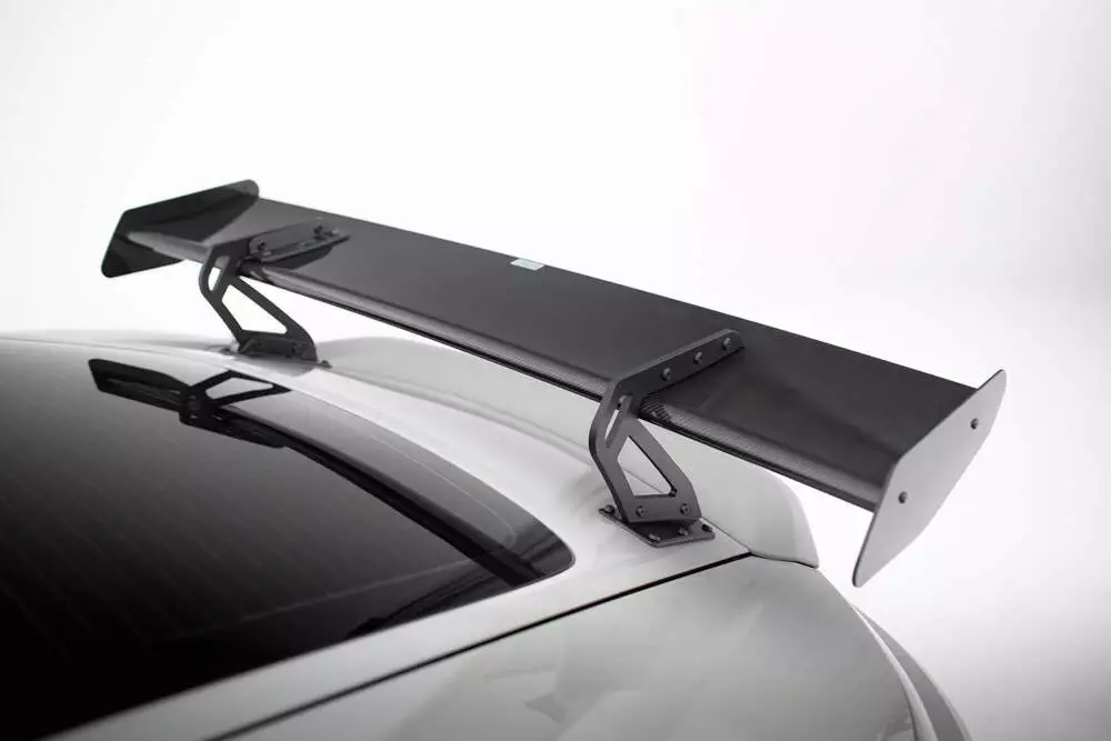 Carbon Spoiler With Upper Swan Mounting V.1 + Led Porsche 718 Cayman 982c - Image 12