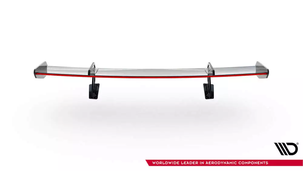 Carbon Spoiler With Upper Swan Mounting V.1 + Led Porsche 718 Cayman 982c - Image 14