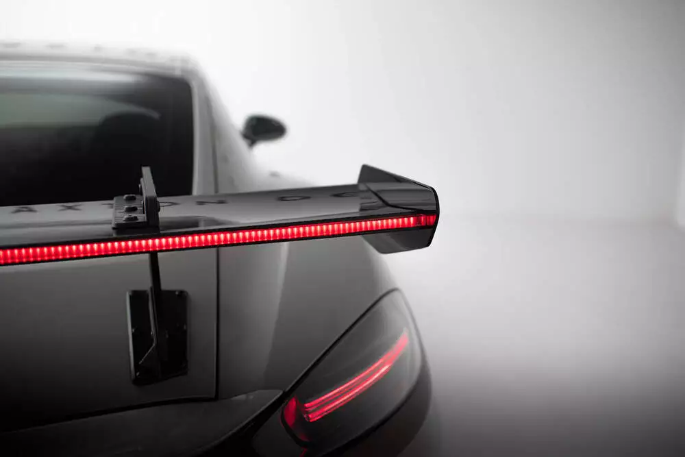 Carbon Spoiler With Upper Swan Mounting V.1 + Led Porsche 718 Cayman 982c - Image 6