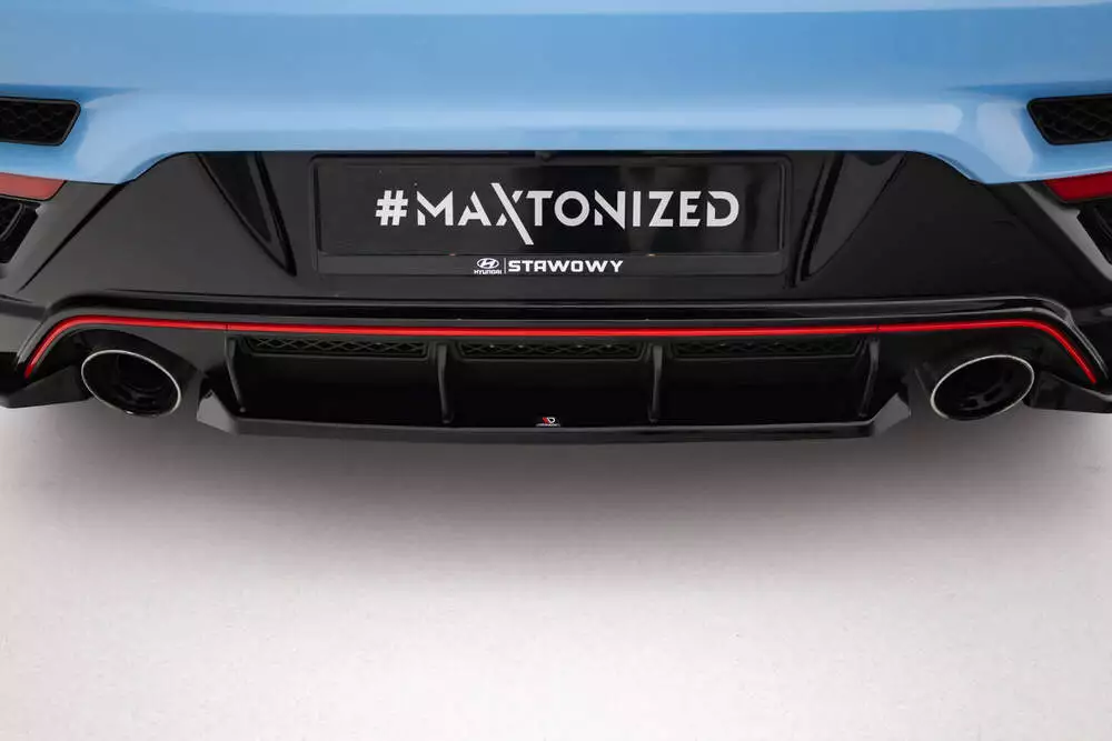 Central Rear Splitter For Hyundai Veloster N Mk2 - Image 4