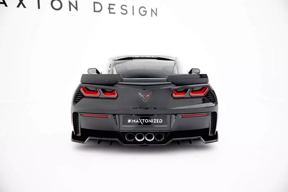 Central Rear Splitter (With Vertical Bars) Chevrolet Corvette Z06 C7 - Image 7