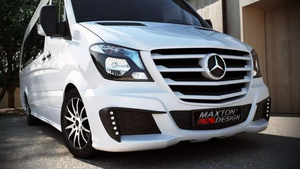 Front Bumper Mercedes Sprinter 2013-up Without Led - Image 2