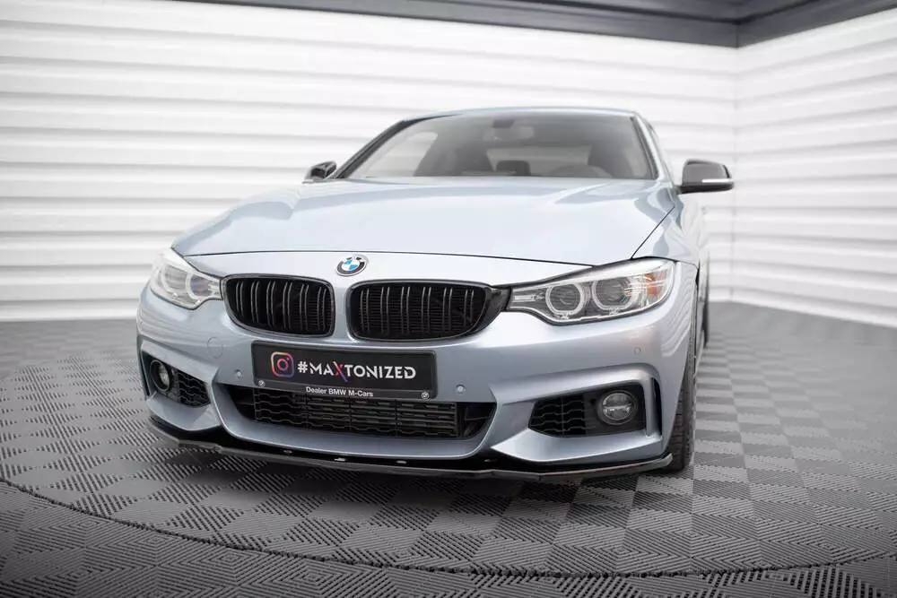 Front Splitter V.1 For Bmw 4 Coupe / Gran Coupe / Cabrio M-pack F32 / F36 / F33