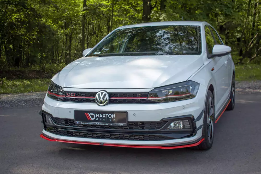 Front Splitter V.2 Volkswagen Polo Gti / R-line Mk6 - Image 3