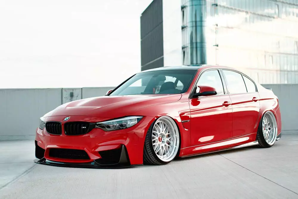 Front Splitter + Frames For Side Air Intakes Bmw M3 F80