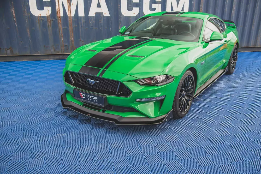 Front Splitter V.1 + Flaps Ford Mustang Gt Mk6 Facelift