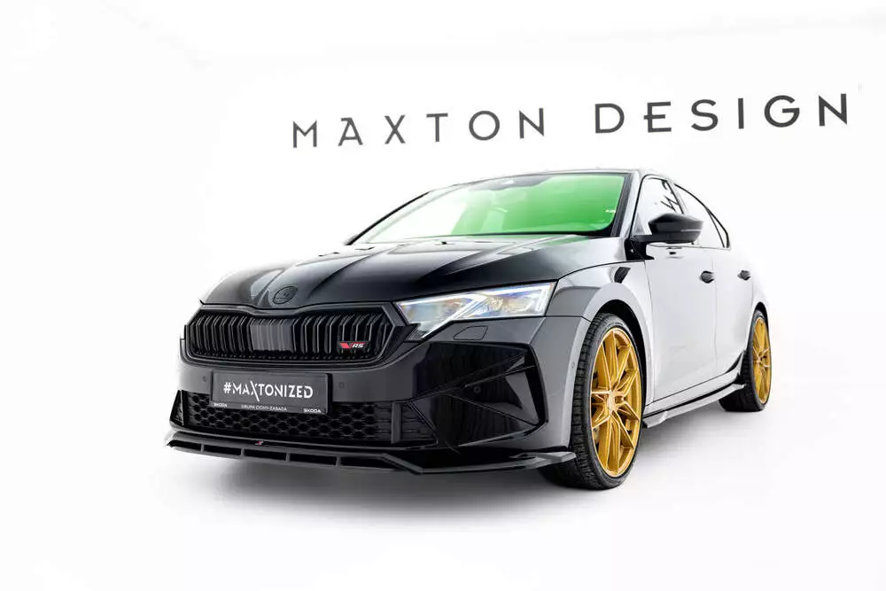 Front Splitter V.1 Skoda Octavia Rs Liftback / Combi Mk4 Facelift