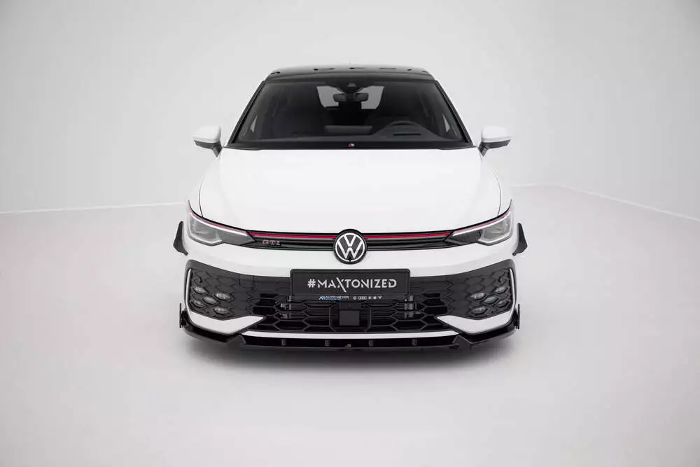 Front Splitter V.2 + Flaps Volkswagen Golf Gti / Gte / R-line Mk8 Facelift - Image 2