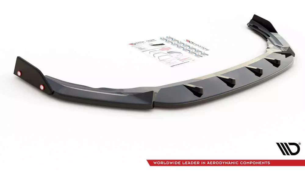 Front Splitter V.2 + Flaps Volkswagen Golf R Mk8 - Image 4
